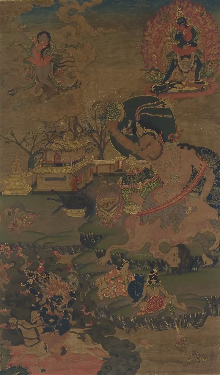 Mahasiddha Damarupa, século XVIII. de Unbekannt