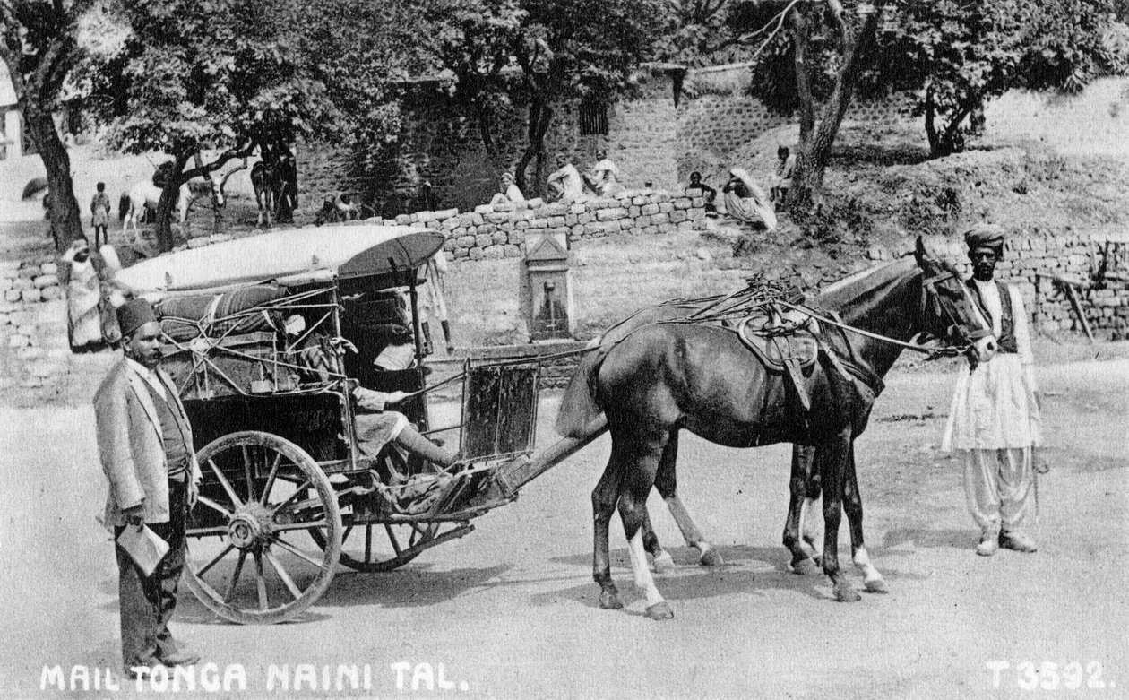 Mail tonga, Nainital, Índia, 1917 de Unbekannt