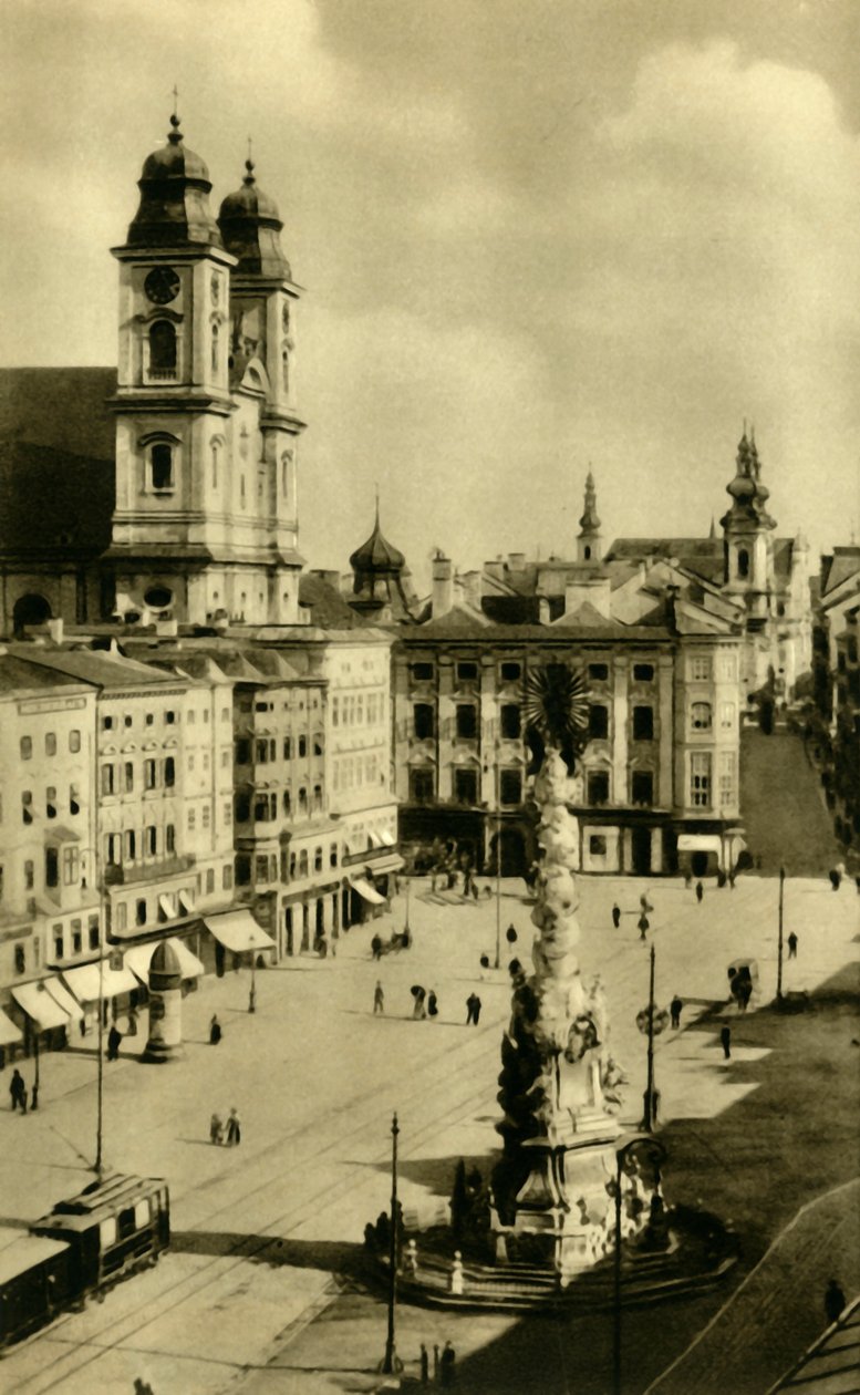 Praça Principal, Linz, Alta Áustria, c1935. de Unbekannt