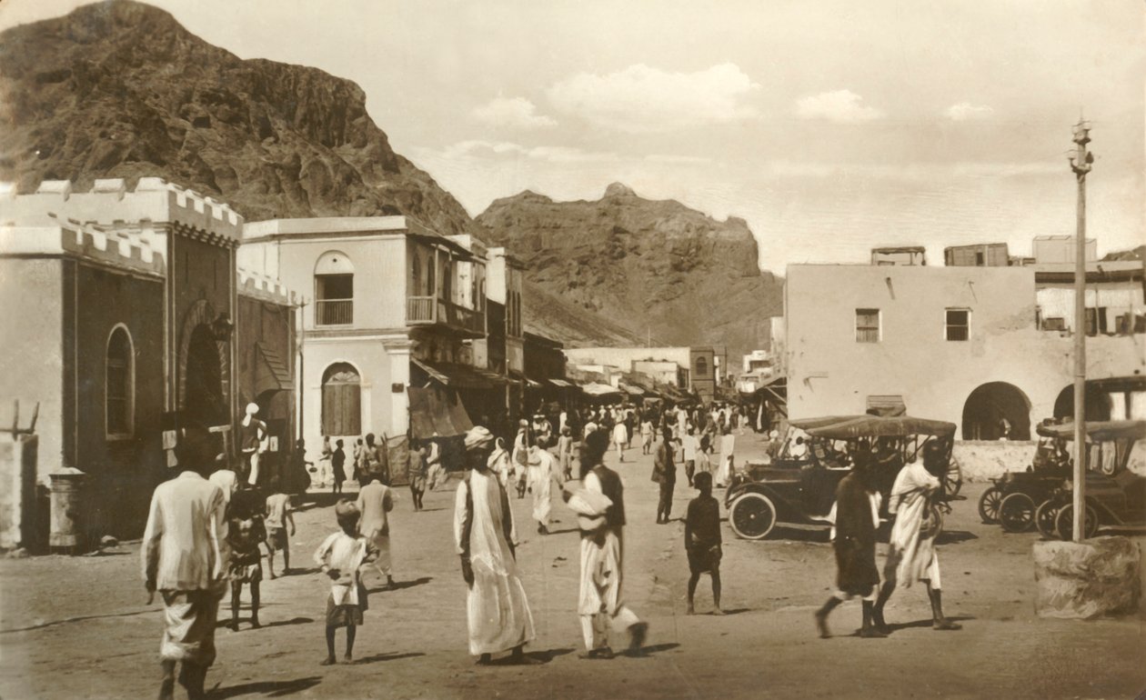 Rua principal, cratera, Áden, c1918-c1939. de Unbekannt