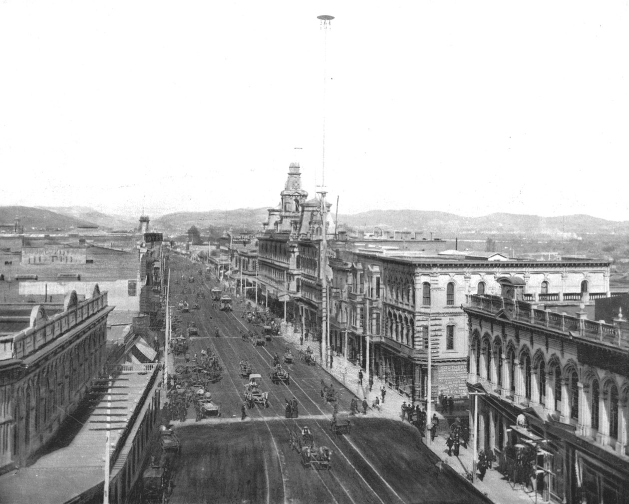 Main Street, Los Angeles, Califórnia, EUA, c1900. de Unbekannt