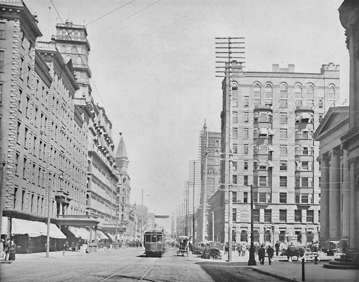 Main Street, Rochester, Nova York, c1897. de Unbekannt