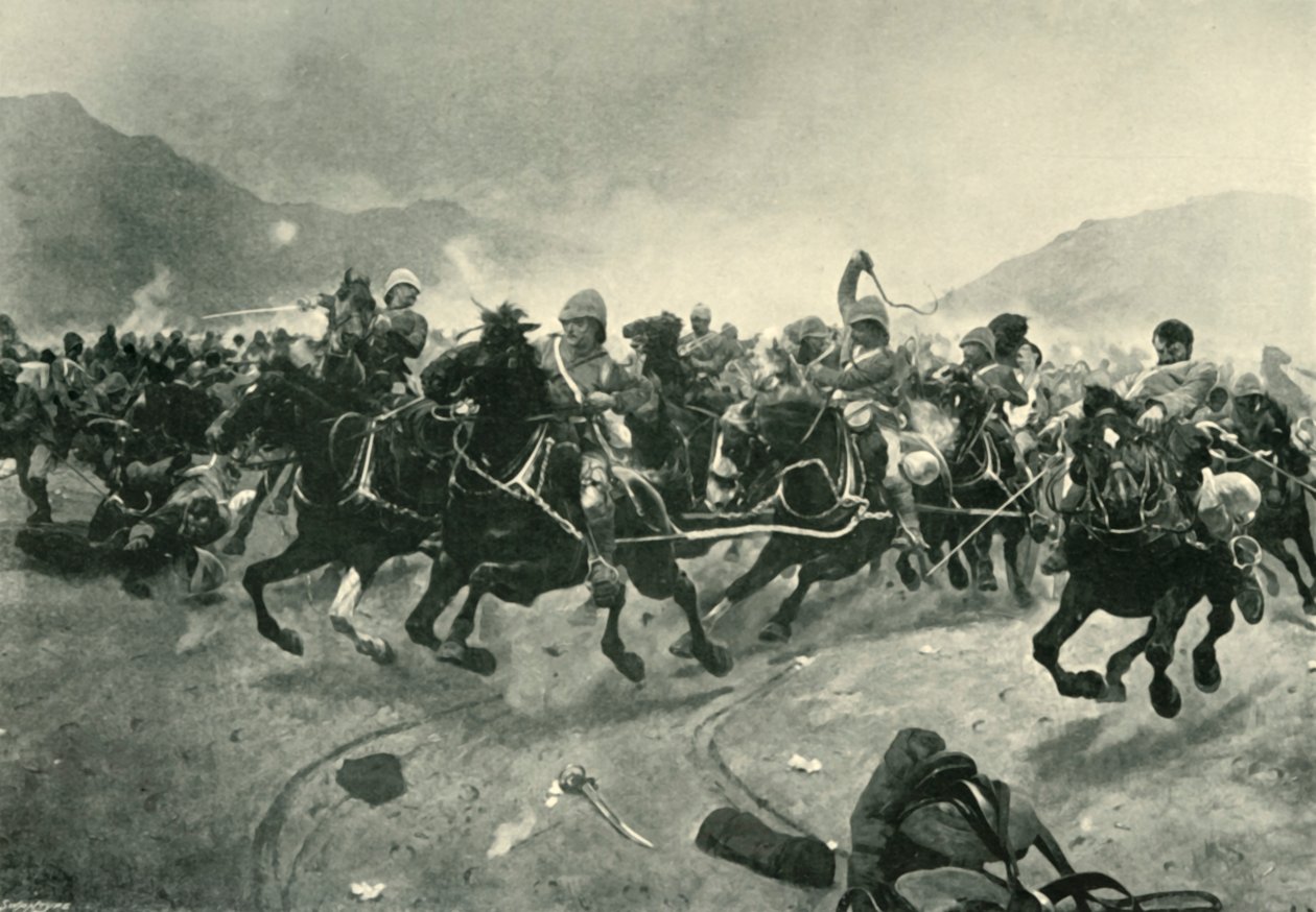 Maiwand - Salvando as armas, 1901. de Unbekannt