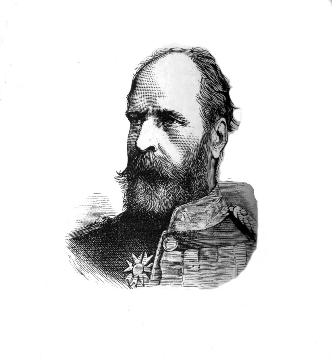Major-Gen. Sir EB Hamley, comandando a segunda divisão, c1882 de Unbekannt