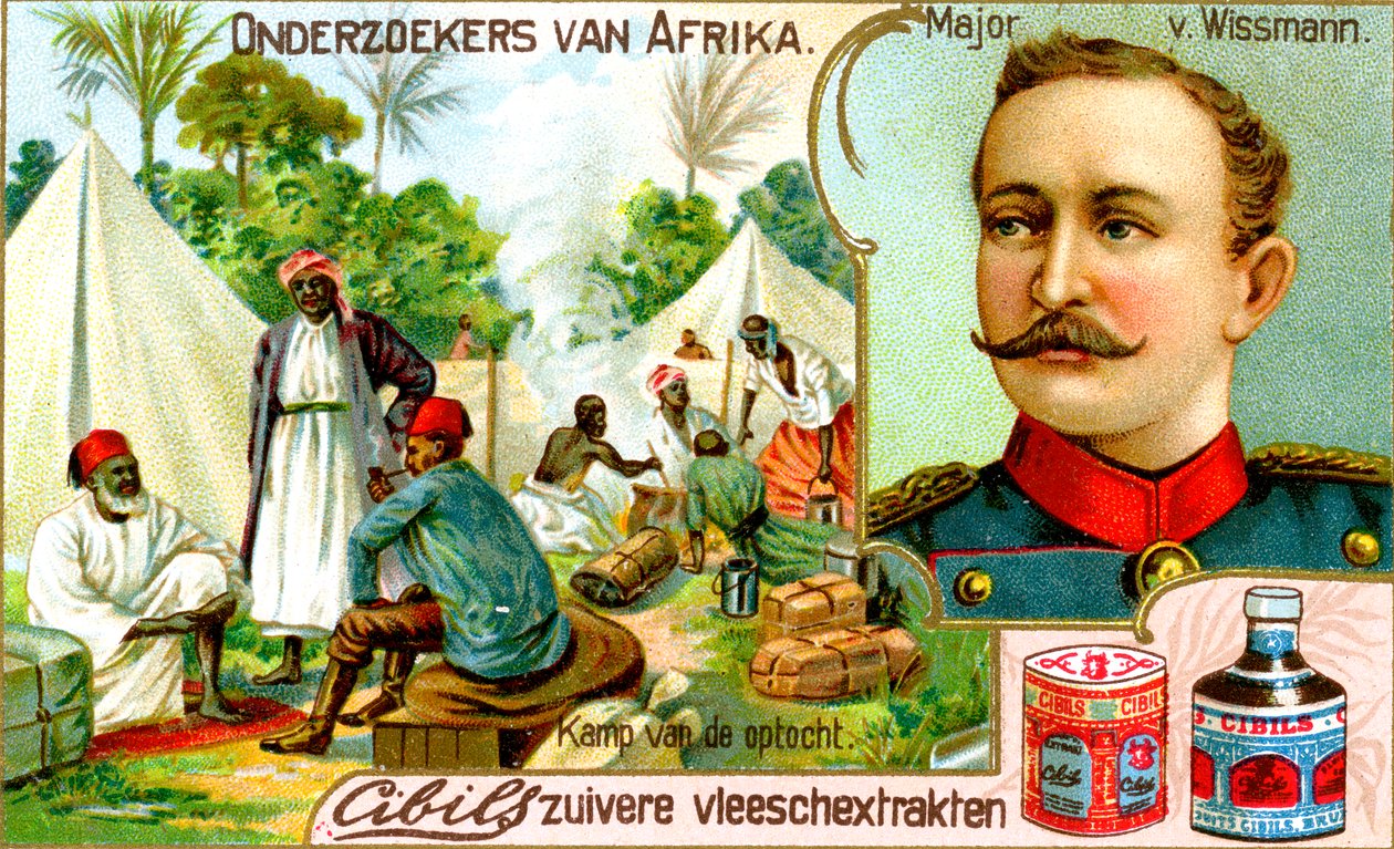 Major von Wissman, soldado alemão, c1900 de Unbekannt