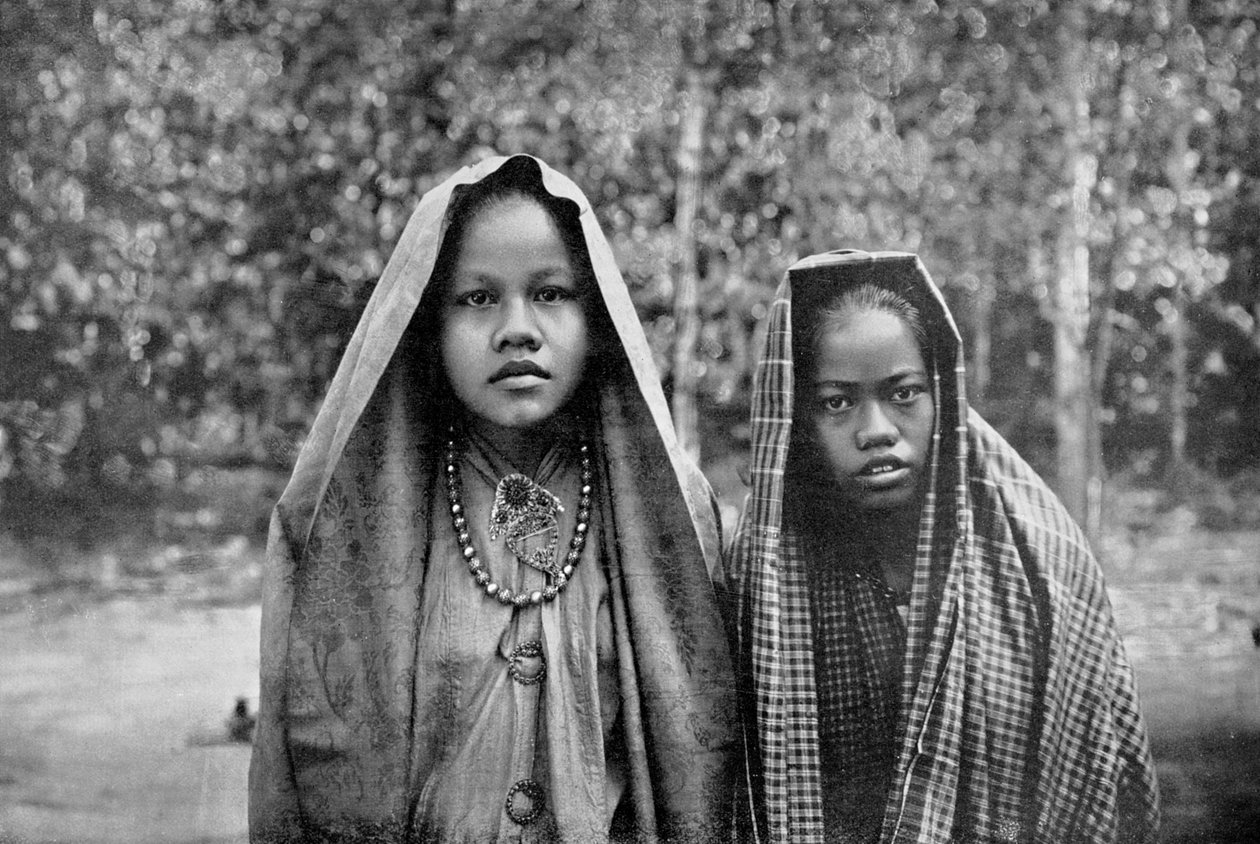 Garotas malaias, Sumatra, Indonésia de Unbekannt