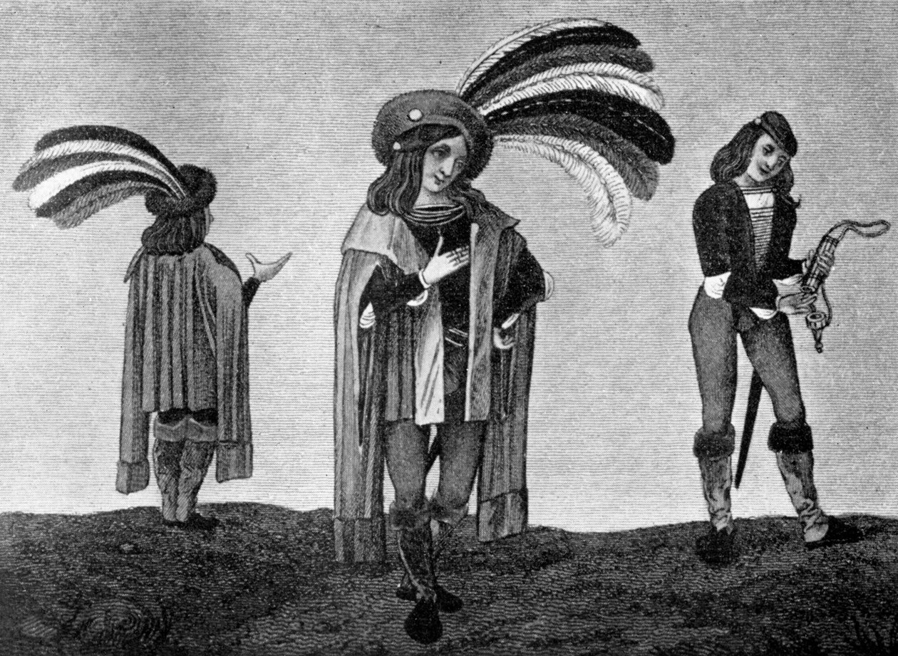 Engrenagem de cabeça masculina, final do século XV e início do século XVI, 1910 de Unbekannt