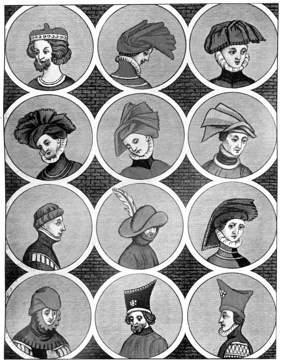 Cocares masculinos, século XIV, 1910 de Unbekannt