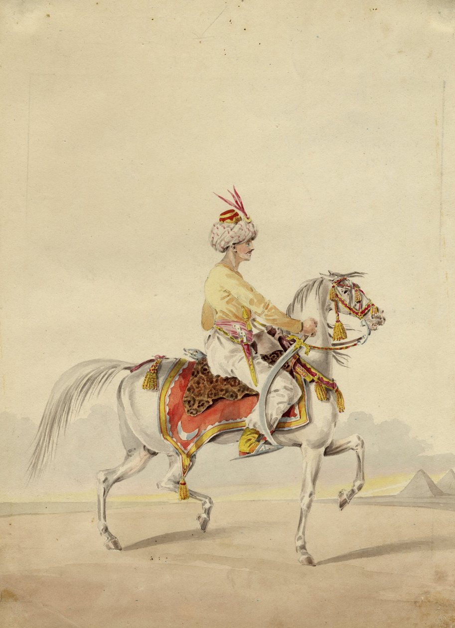Mamluk a cavalo, ca 1825 de Unbekannt