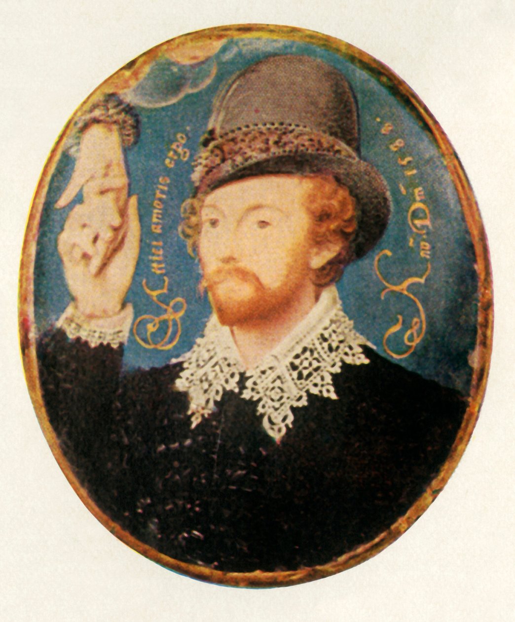Homem apertando a mão de uma nuvem, 1588, 1947. de Unbekannt