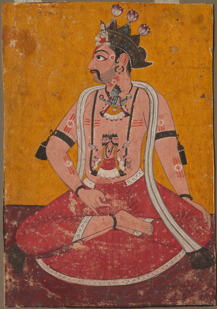 Homem Dhata na posição de iogue, c. 1690-1700. de Unbekannt