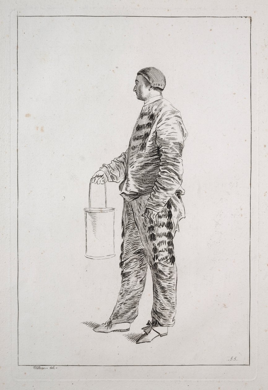 Homem de pé, década de 1700. de Unbekannt