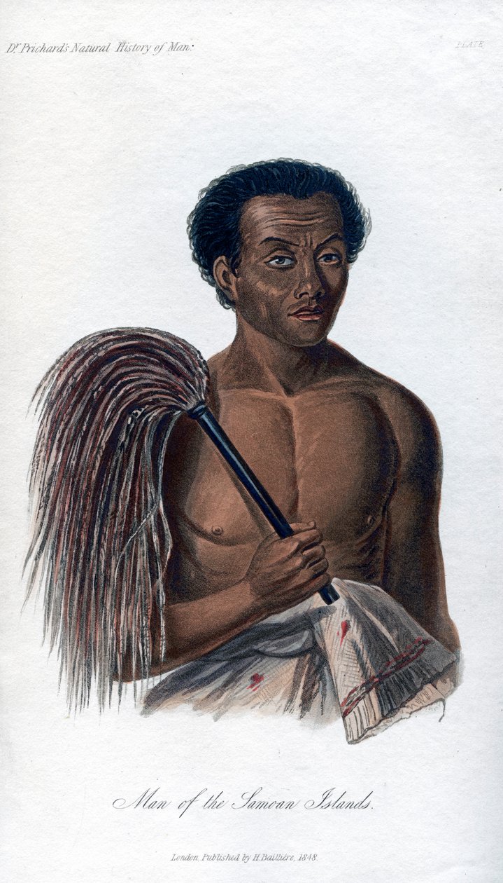 Homem das Ilhas Samoanas, 1848 de Unbekannt