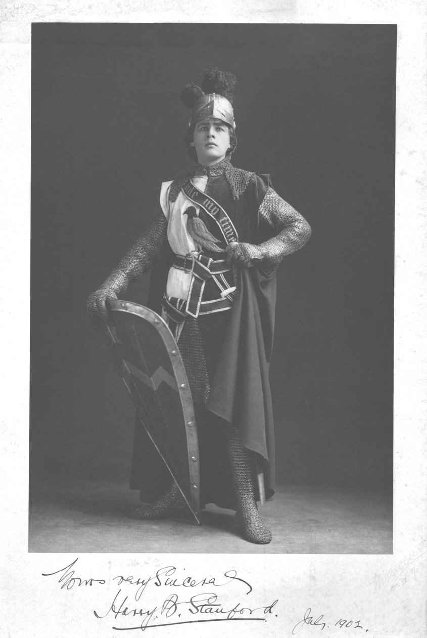 Homem vestindo uma armadura, 1902. de Unbekannt