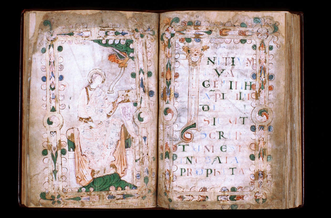 Manche N* 067, Vil de Mortain, Tresor de la collegiale Saint Evroult, Evangeliaire du 10eme s. de Unbekannt