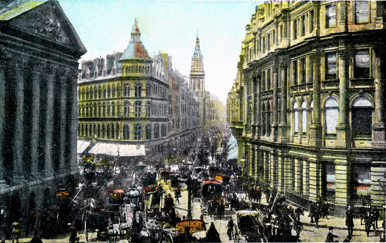 Mansion House e Cheapside, Londres, início do século XX de Unbekannt