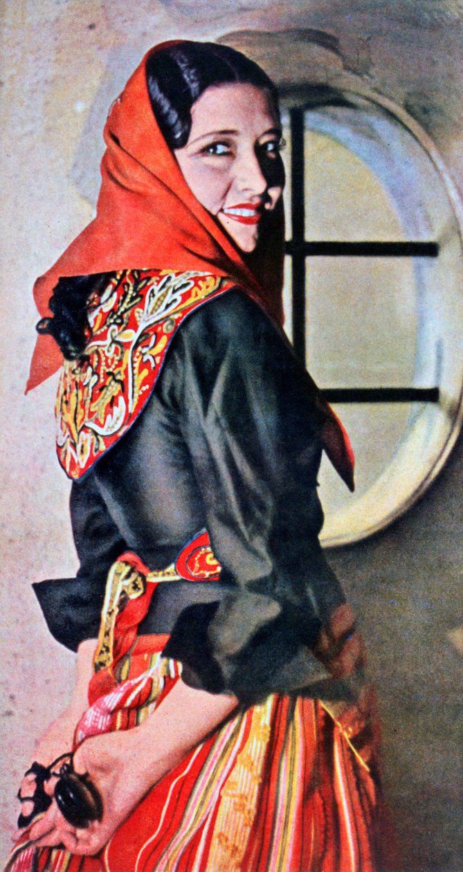 Manuela Del Rio, atriz e dançarina espanhola, 1943 de Unbekannt