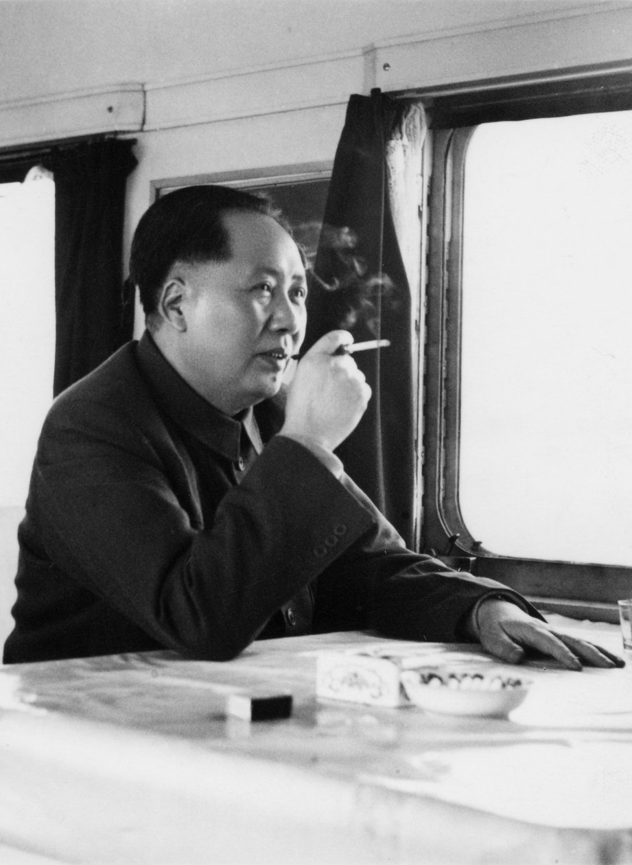 Mao Zedong, revolucionário e líder comunista chinês, década de 1950 de Unbekannt