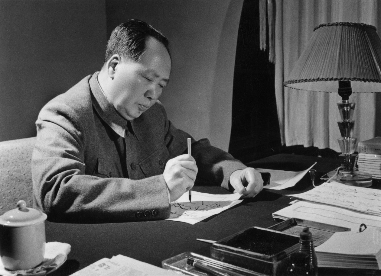 Mao Zedong, revolucionário e líder comunista chinês, década de 1950 de Unbekannt