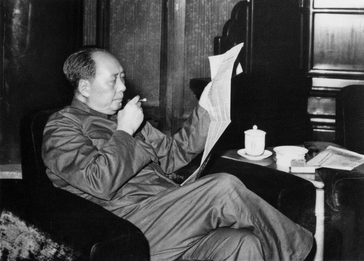 Mao Zedong, revolucionário e líder comunista chinês, c1960s de Unbekannt