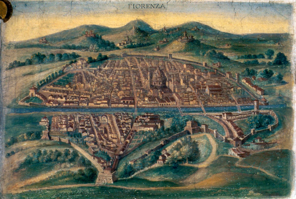 Mapa de Florença, século XV de Unbekannt