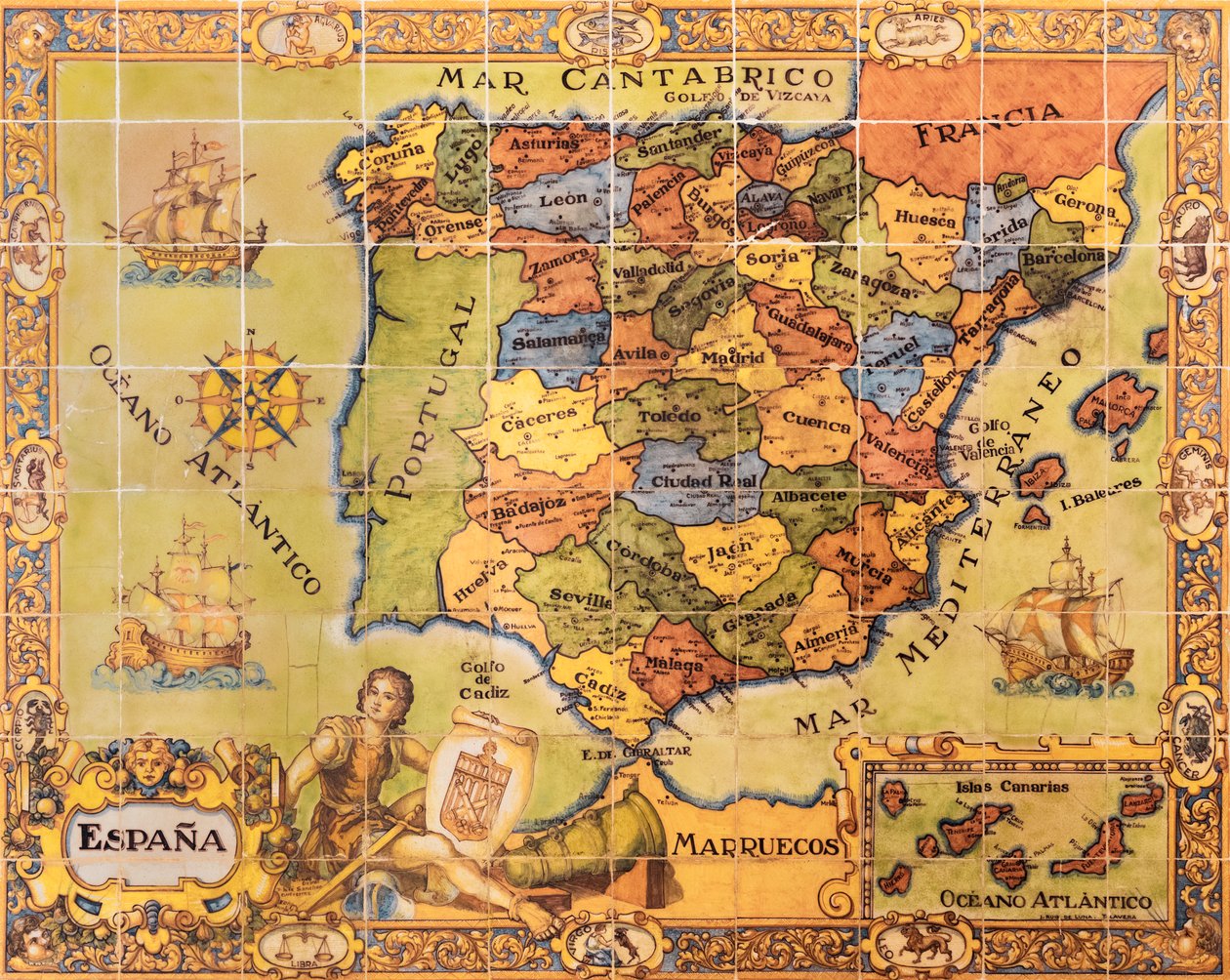 Mapa de Espanha, Segóvia, Espanha, 2017 (foto) de Unbekannt