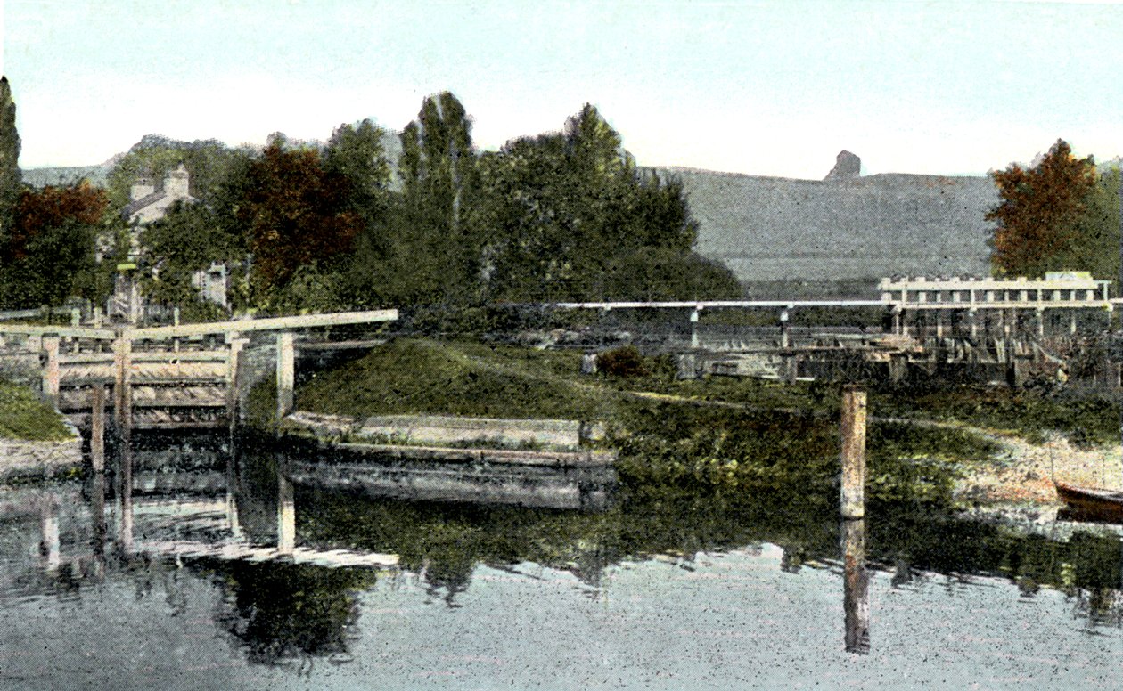 Mapledurham Lock, Oxfordshire, século 20 de Unbekannt