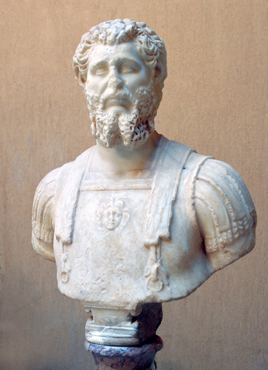 Busto de mármore do imperador romano Lucius Septimius Severus de Unbekannt