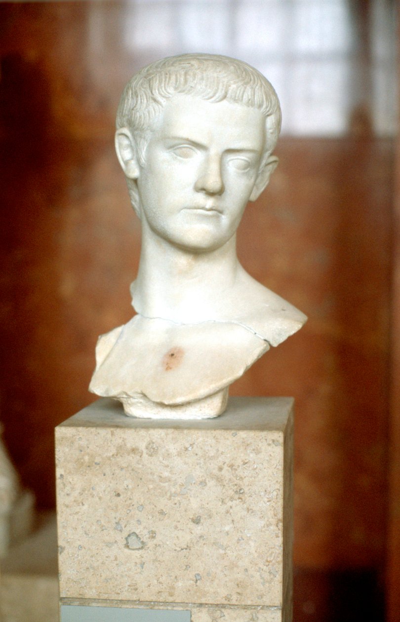 Busto de mármore do imperador Calígula de Unbekannt