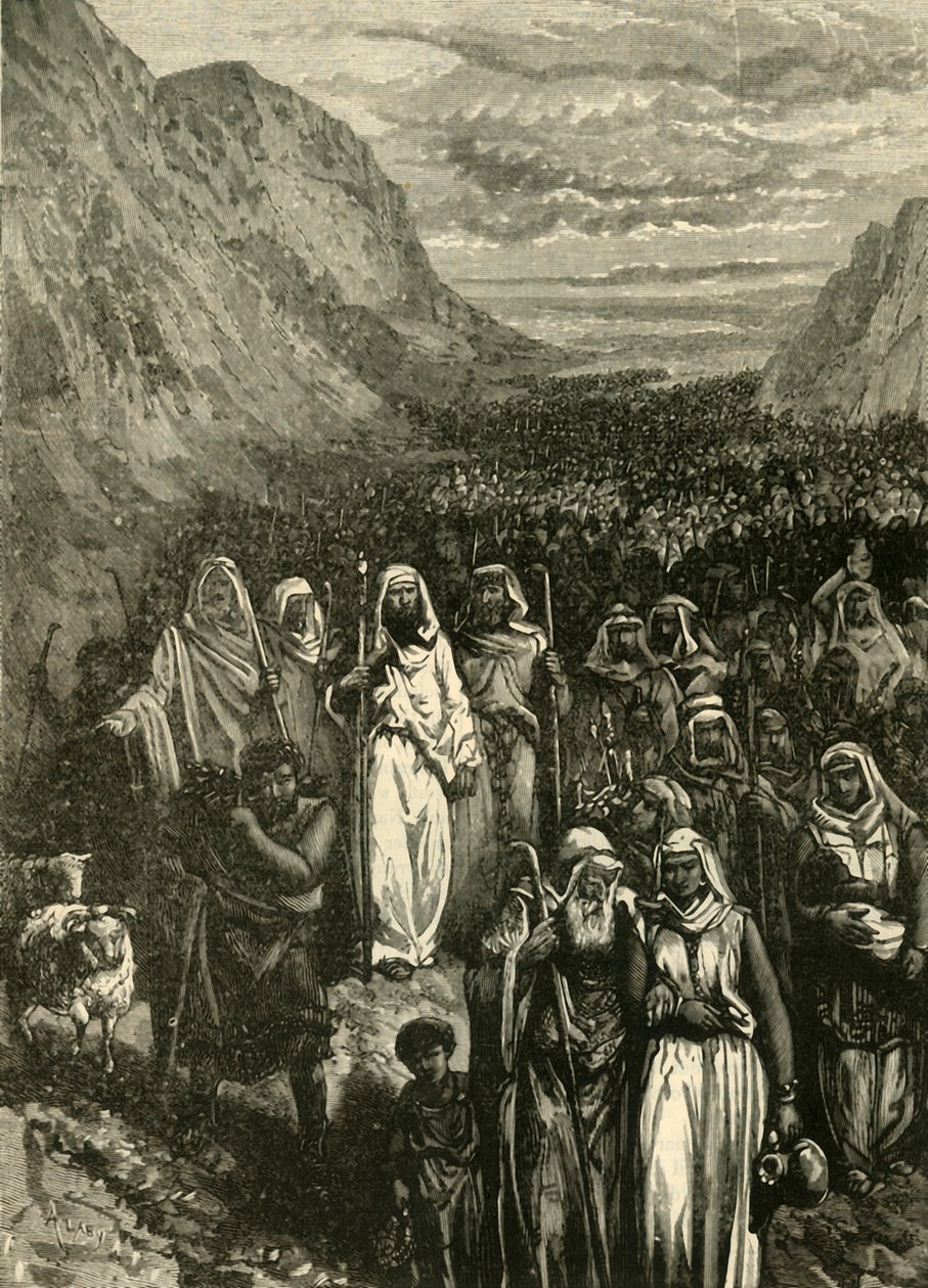 Março dos israelitas, 1890. de Unbekannt