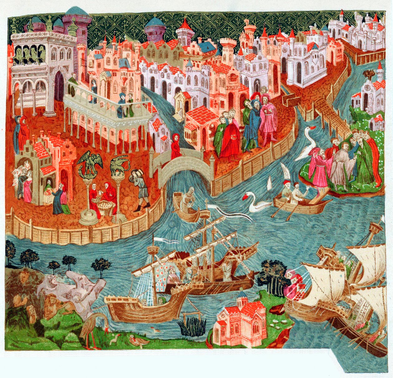 Marco Polo, comerciante e explorador veneziano, século XIV de Unbekannt