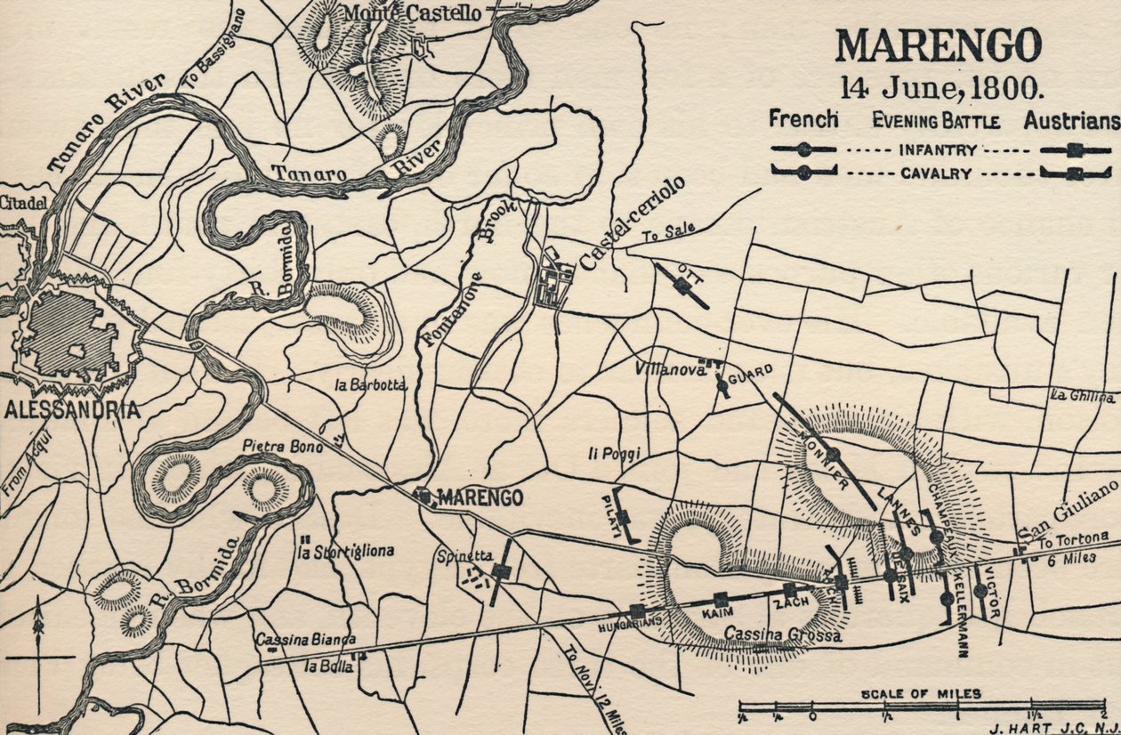 Marengo - 14 de junho de 1800 Batalha Noturna, 1896 de Unbekannt