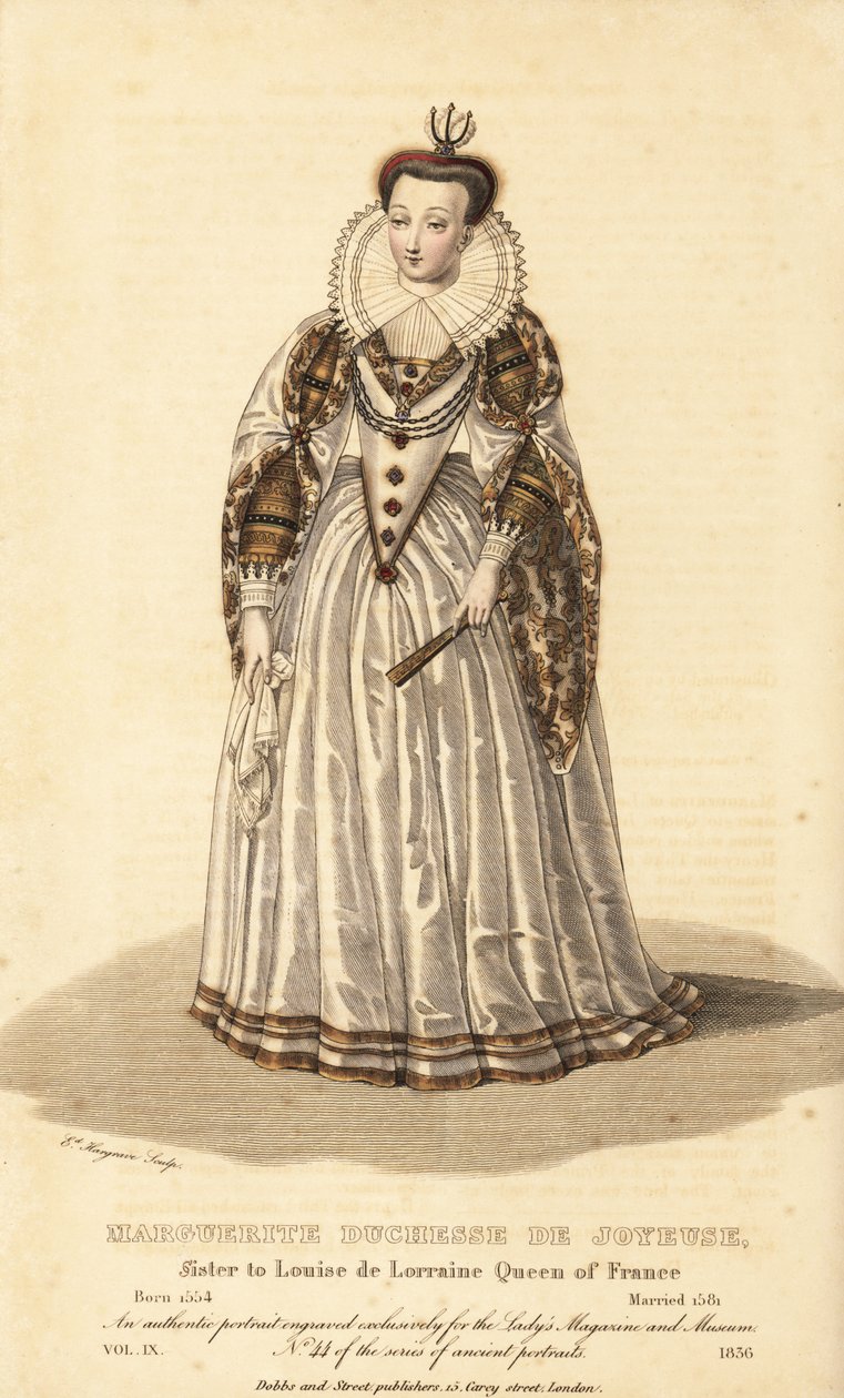 Marguerite, Duquesa de Joyeuse, esposa de Ana de Joyeuse, irmã de Luísa de Lorraine, Rainha de França de Unbekannt