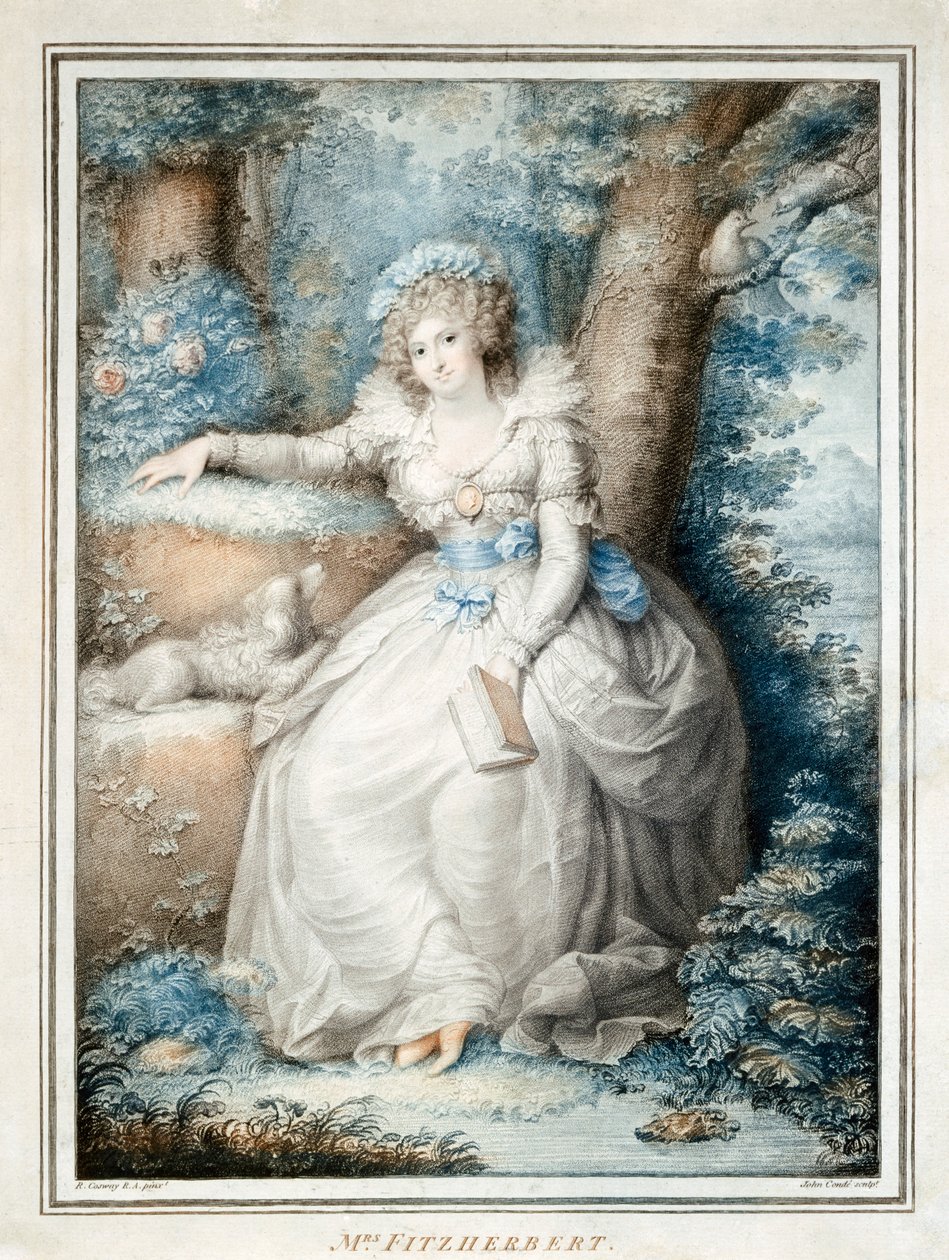Maria Fitzherbert, companheira do rei George IV antes de se tornar rei, século XIX de Unbekannt