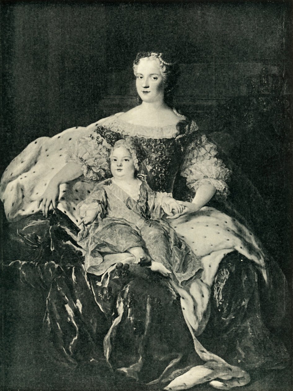 Maria Leszczynska e o Dauphin, c1730, 1903. de Unbekannt