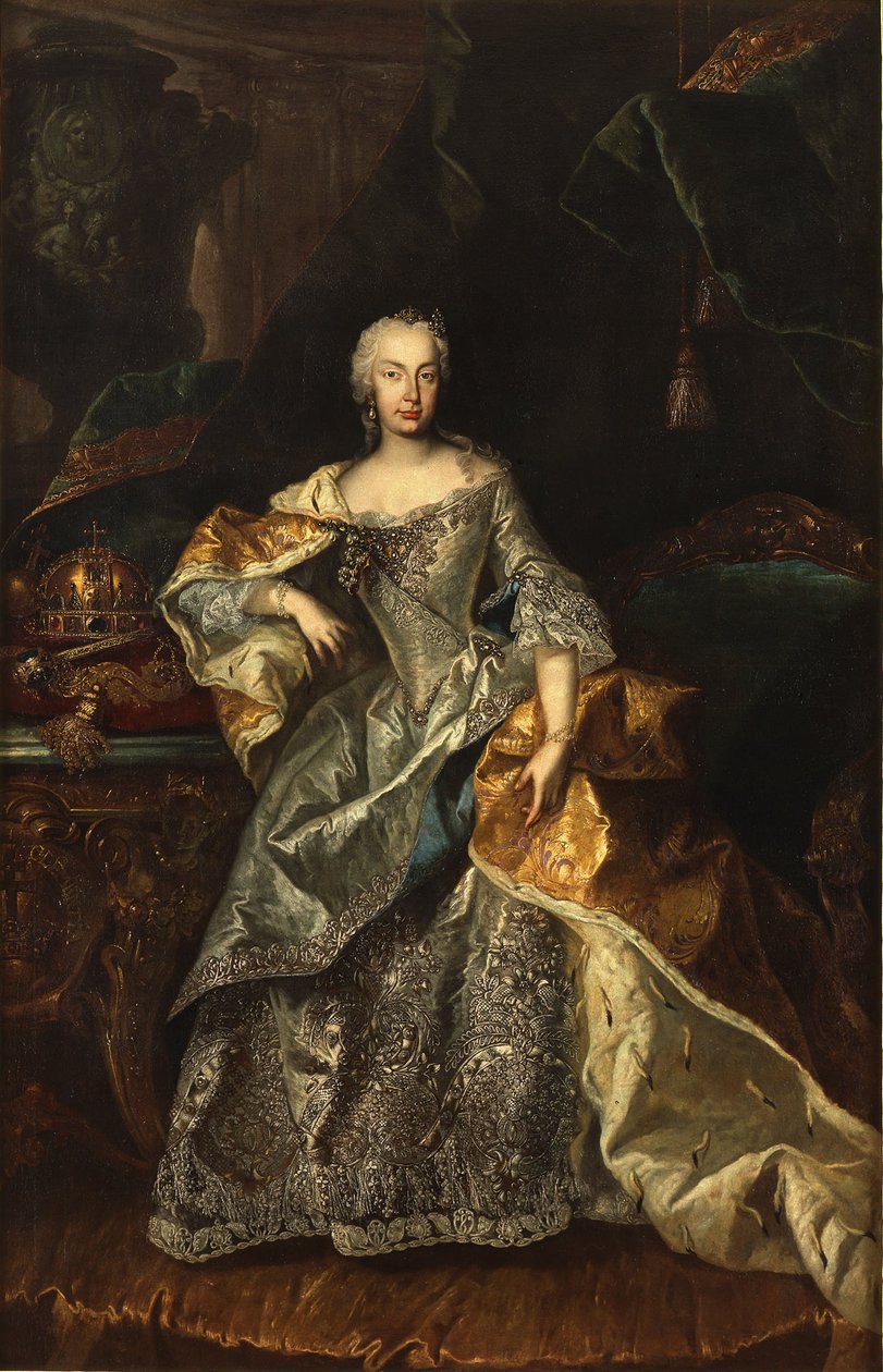 Maria Teresa como rainha da Hungria, 1740-1741. de Unbekannt