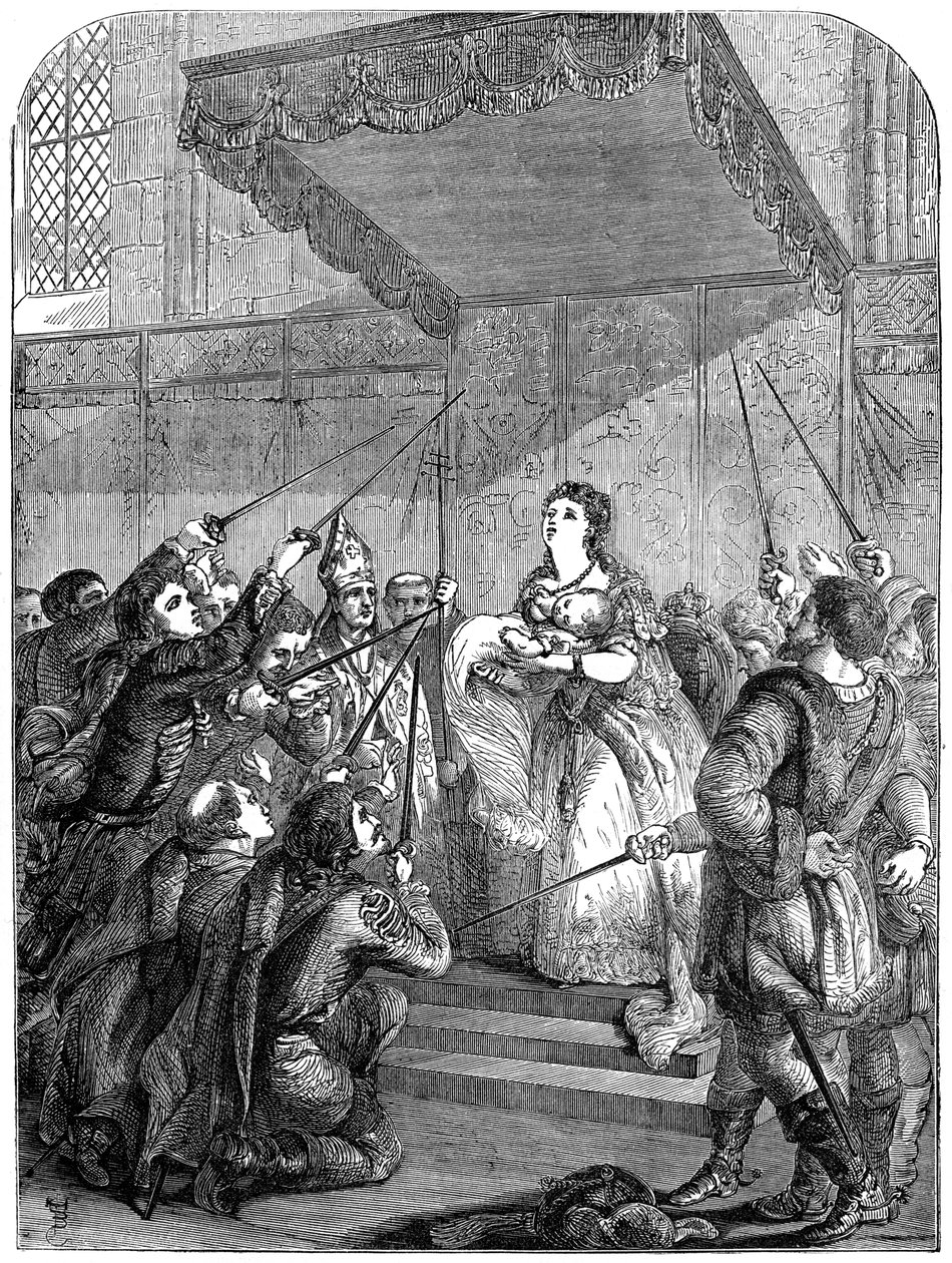 Maria Teresa da Áustria 1717-1780 apelando para a Dieta Magiar, século XVIII século XIX de Unbekannt