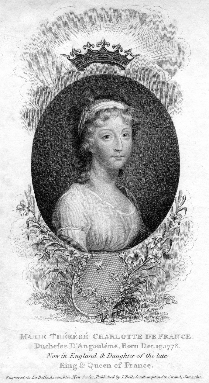 Marie-Therese-Charlotte de Bourbon, Duquesa de Angouleme e Dauphine da França, 1811 de Unbekannt