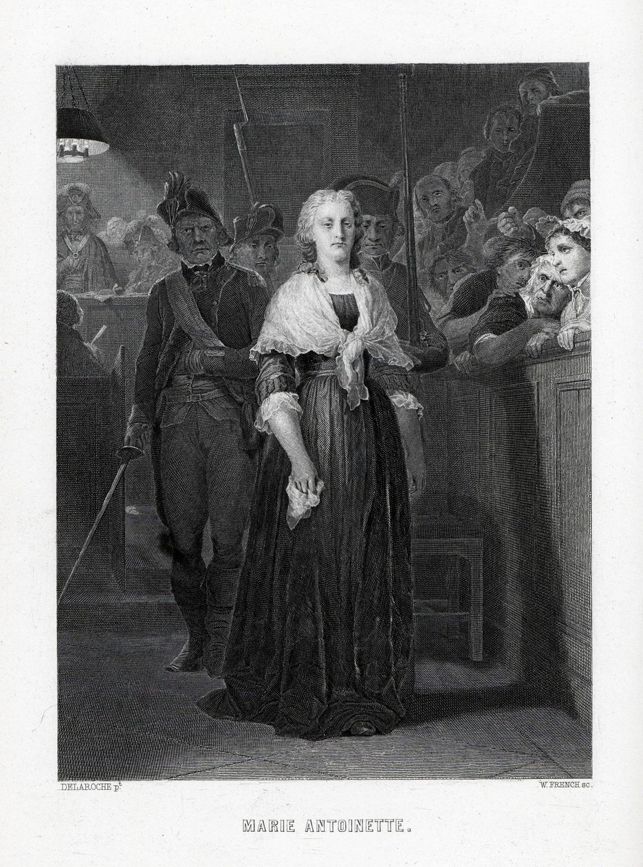 Maria Antonieta deixando a convenção após sentença, 1882 de Unbekannt