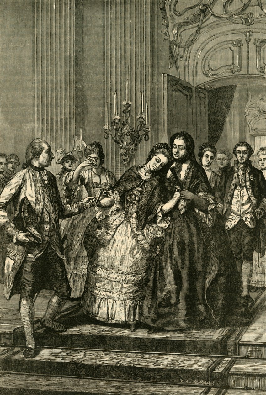 Maria Antonieta se despedindo da mãe, 1770, 1890. de Unbekannt