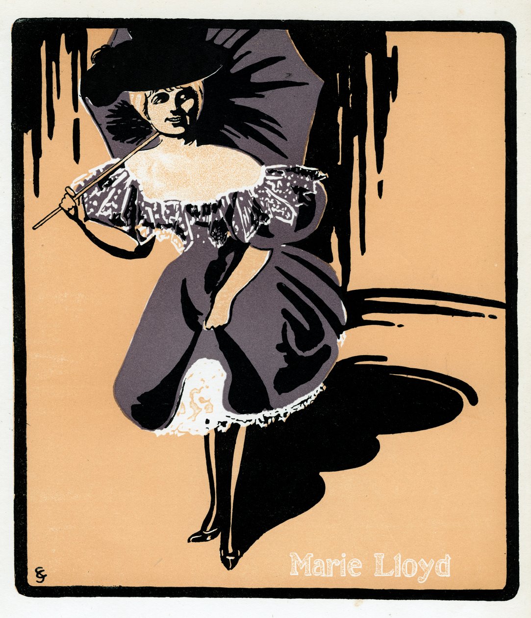 Marie Lloyd 1870-1922, cantora inglesa de music hall, final do século XIX de Unbekannt