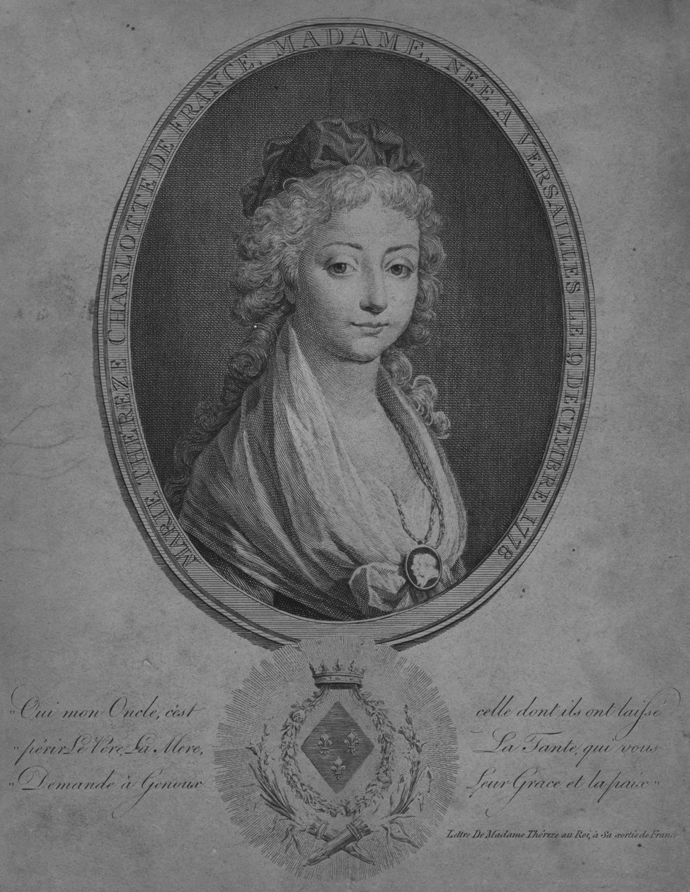 Maria Teresa de Angouleme, Duquesa de Bourbon, início do século XIX de Unbekannt