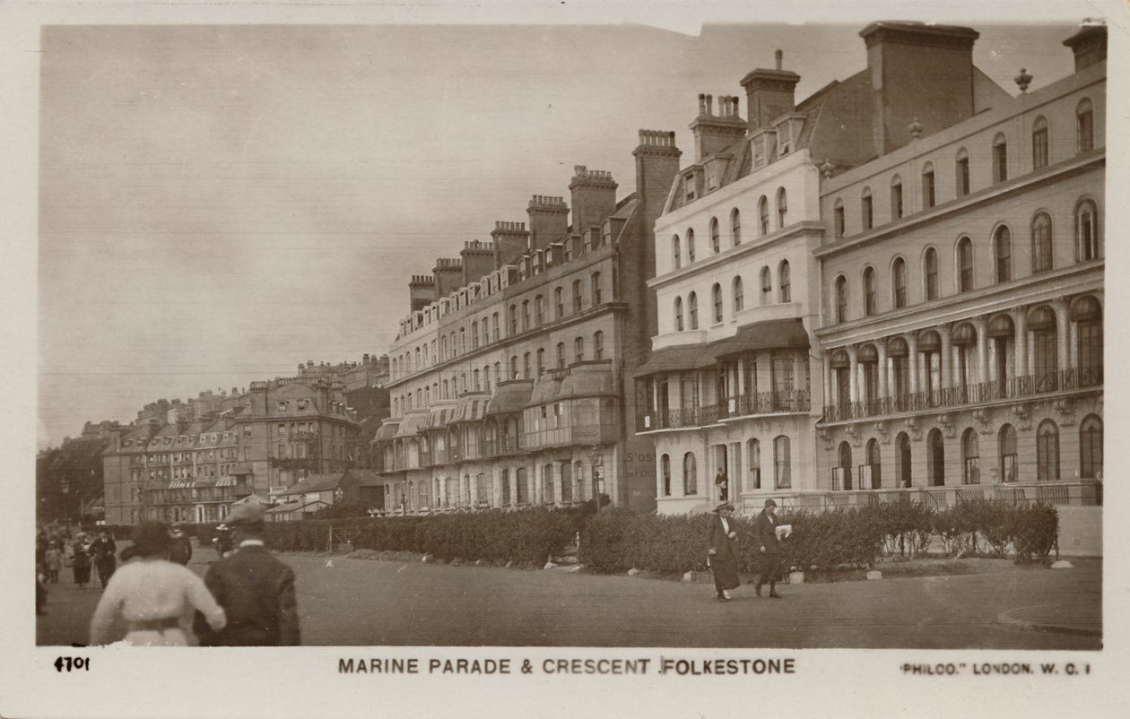 Marine Parade & Crescent Folkestone, final do século XIX e início do século XX de Unbekannt