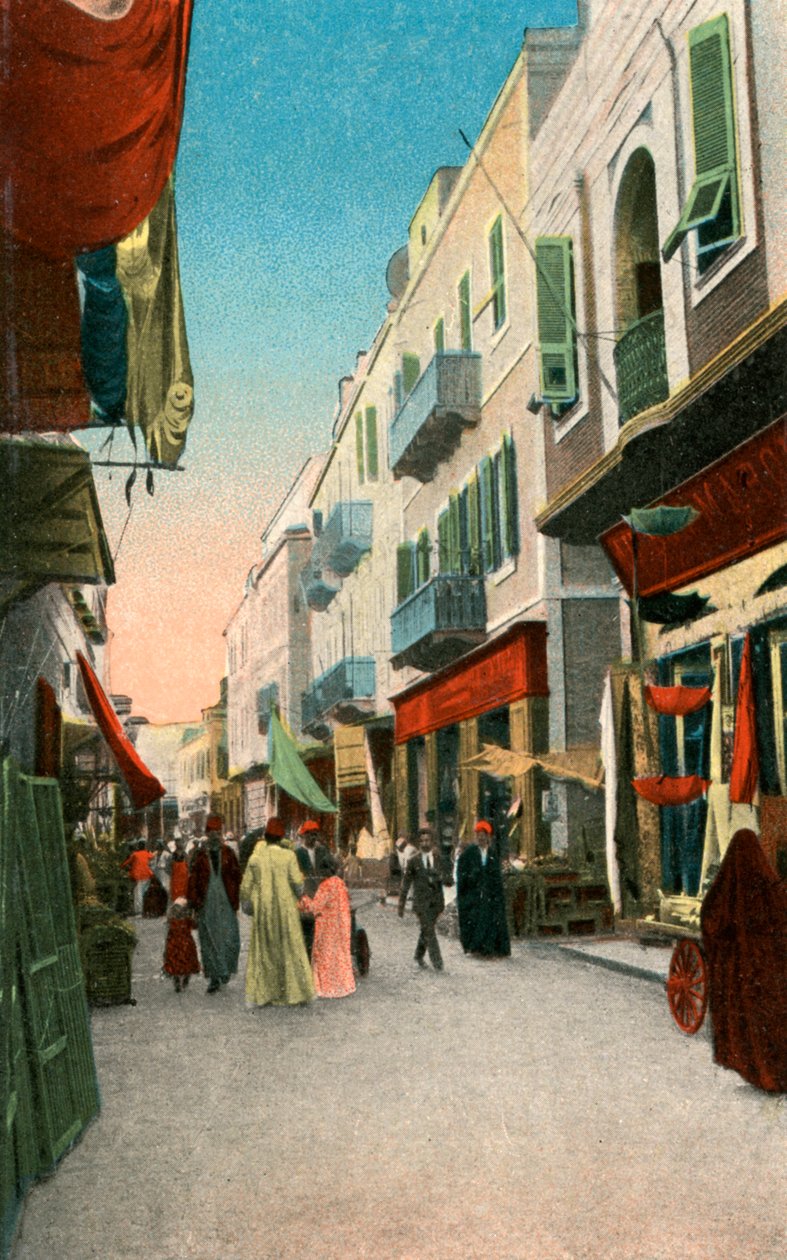 Market Street, Suez, Egito, século XX de Unbekannt