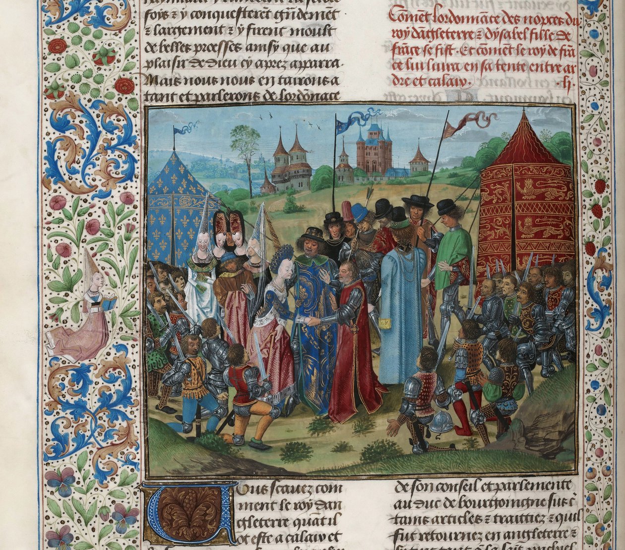Casamento de Isabel de Valois e Ricardo II, ca 1470-1475. de Unbekannt