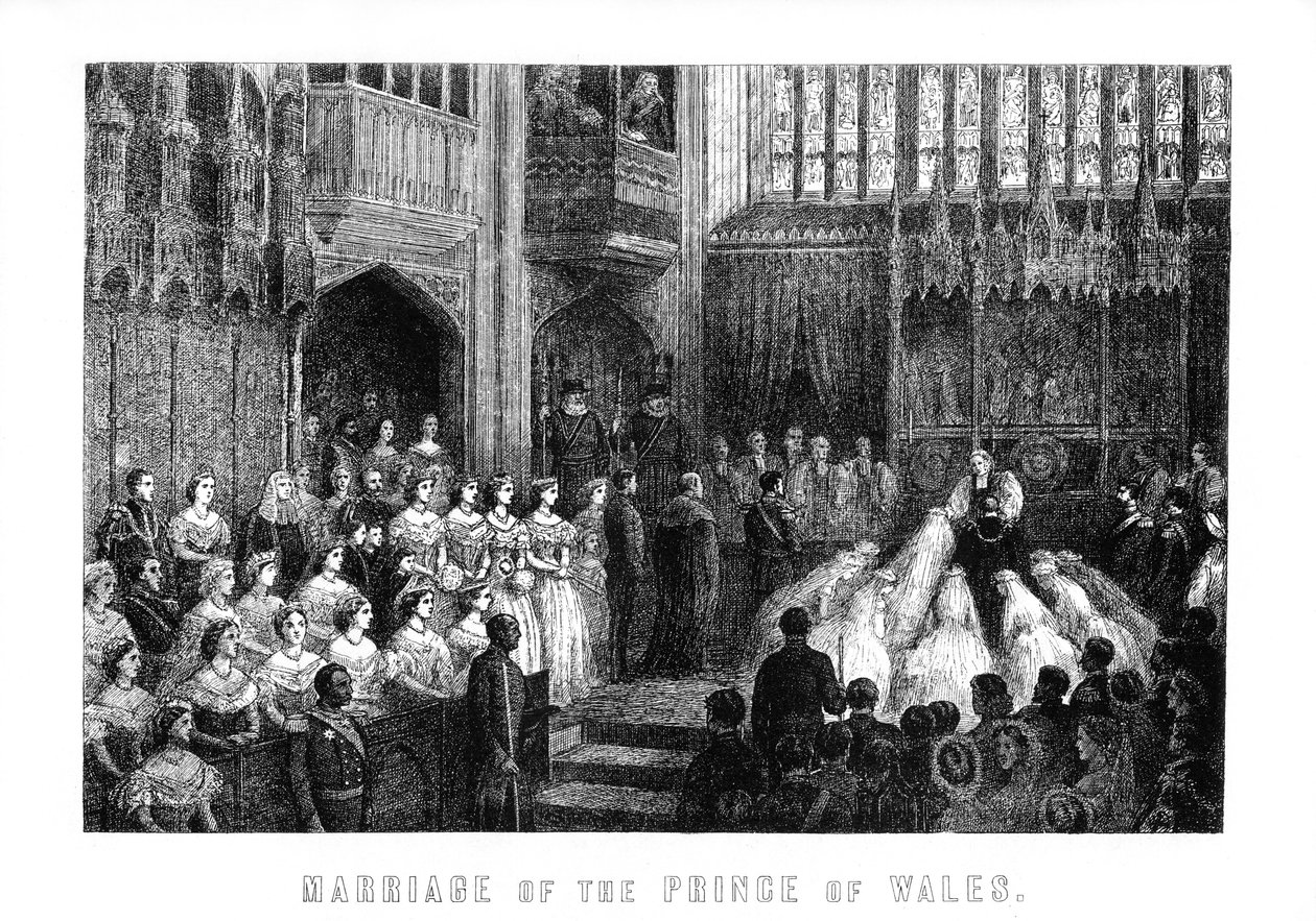 Casamento do Príncipe de Gales, St Georges Chapel, Windsor em 10 de março de 1863, 1899 de Unbekannt
