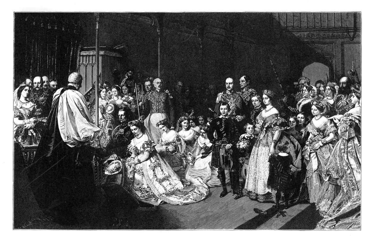 Casamento da princesa real e do imperador Frederico III, 25 de janeiro de 1858, c1888 de Unbekannt