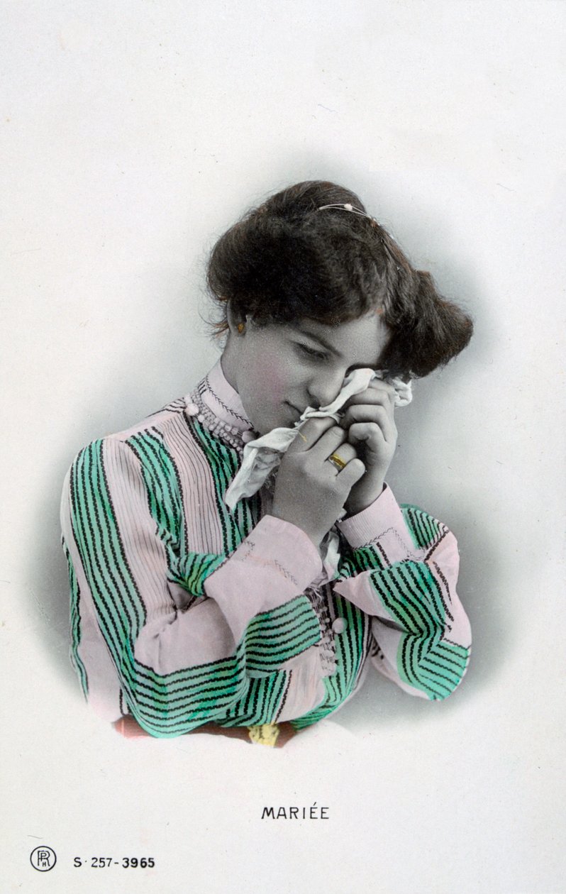 Casado, cartão francês do vintage, c1900 de Unbekannt