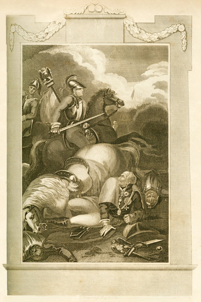 Marechal Blucher na Batalha de Ligny, 16 de junho de 1815, 1816. de Unbekannt