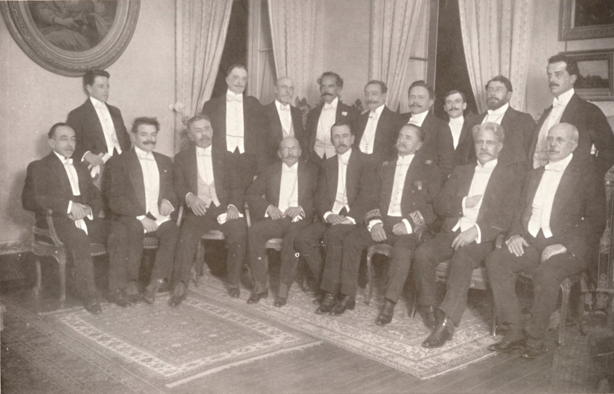 Marechal Hermes da Fonseca com seus Secretários de Estado e Assessores, 1914 de Unbekannt